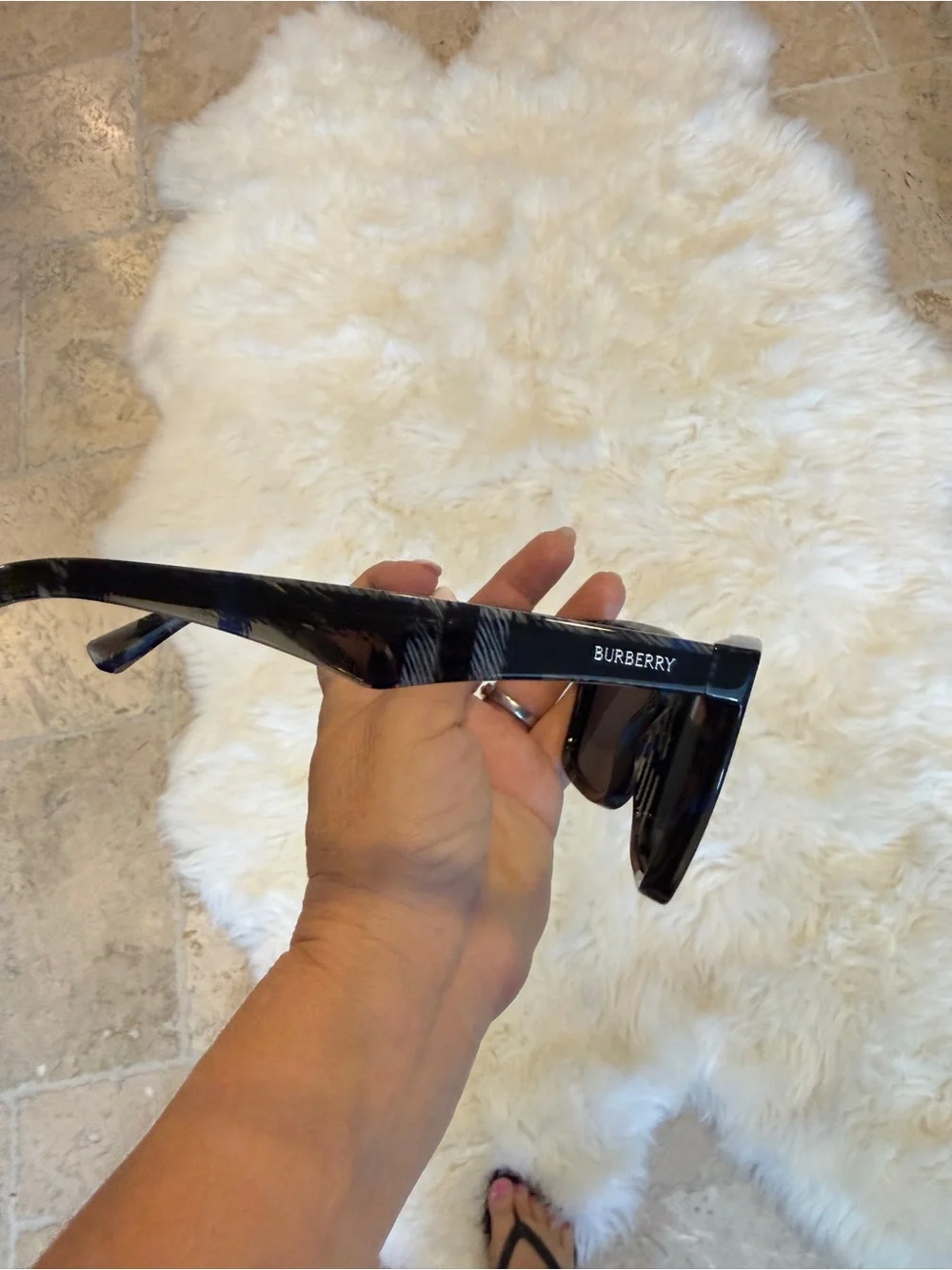 Burberry Black Square-Edge Men’s Sunglasses brand new in box